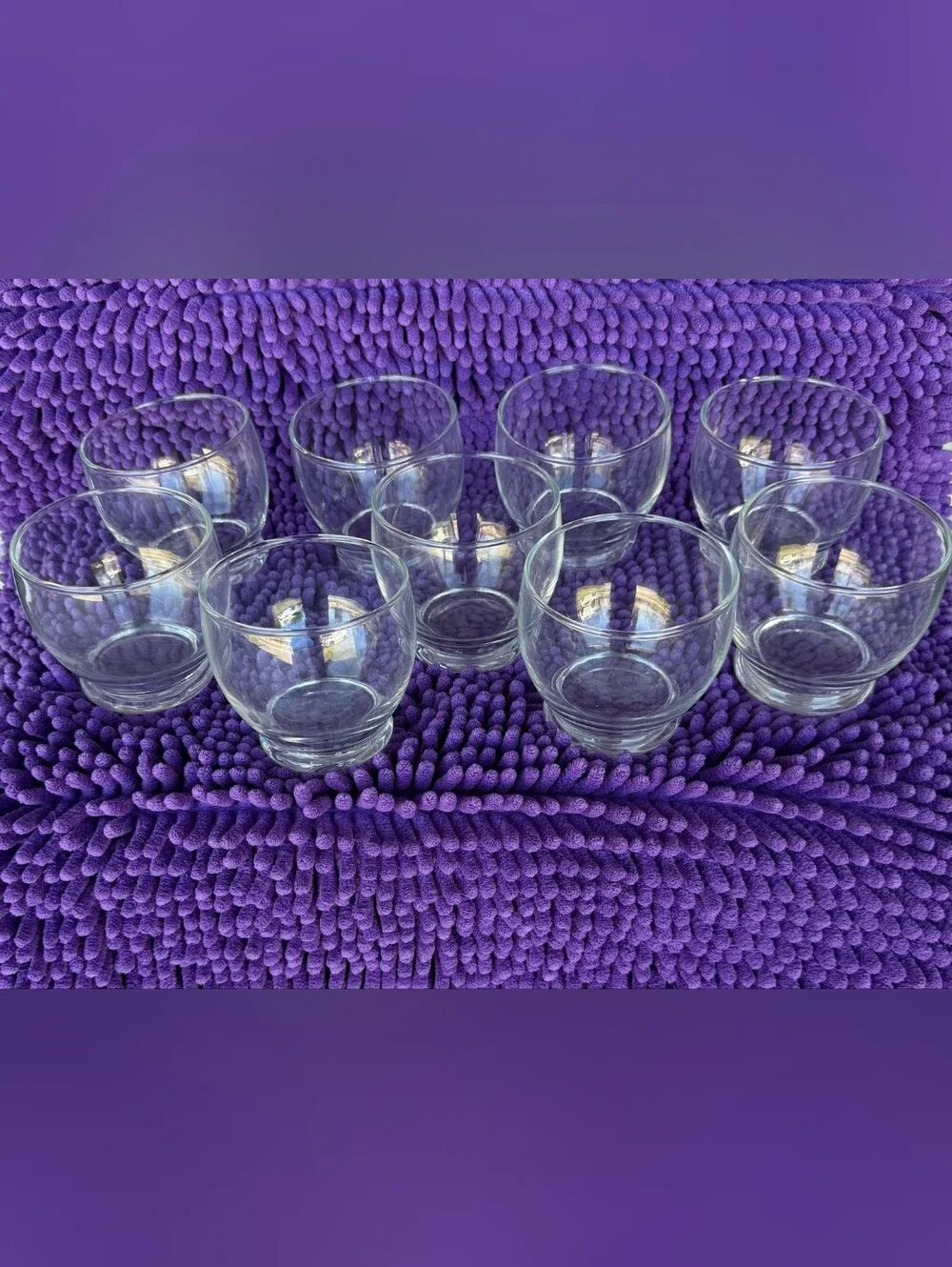 Clear Glass Dessert/Fruit Cups Set - 9-Pack